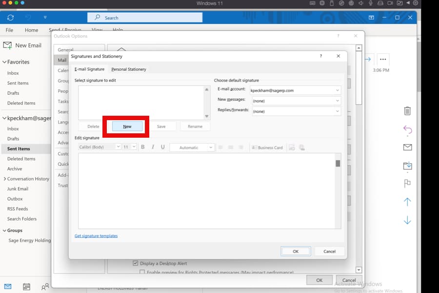 Outlook Screenshot - 4