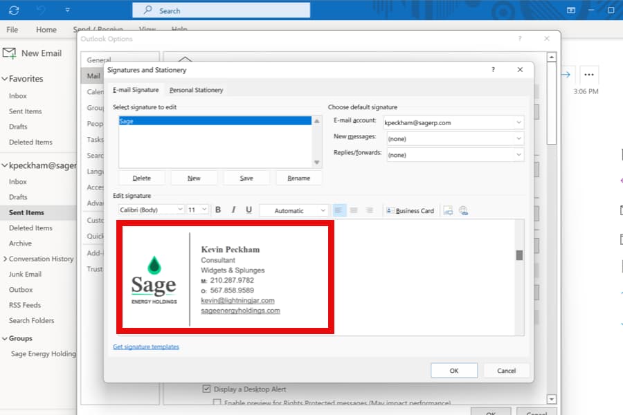 Outlook Screenshot - 6